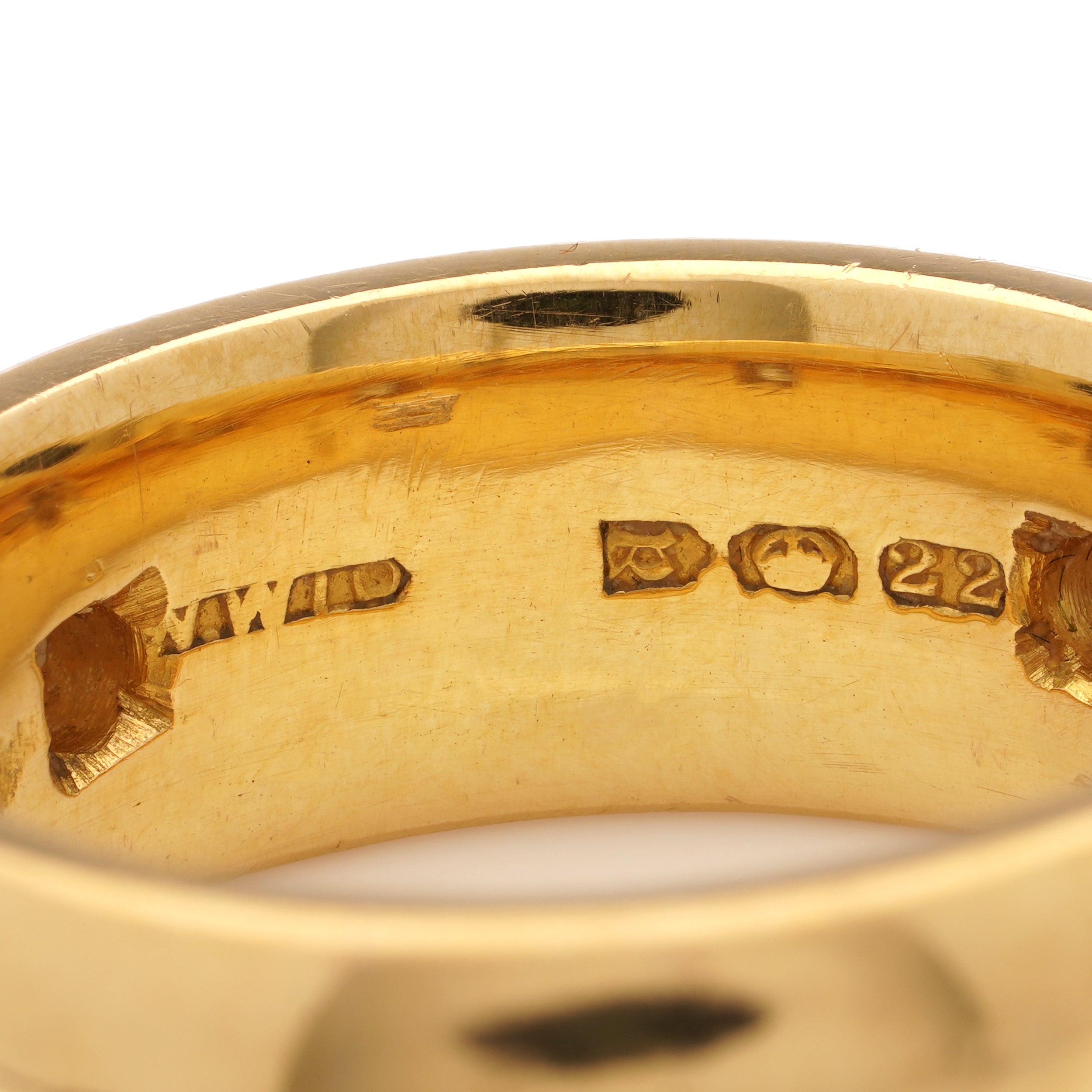 22ct Gold & Diamond Court Wedding Ring, 8.5mm - Wildsmith Jewellery