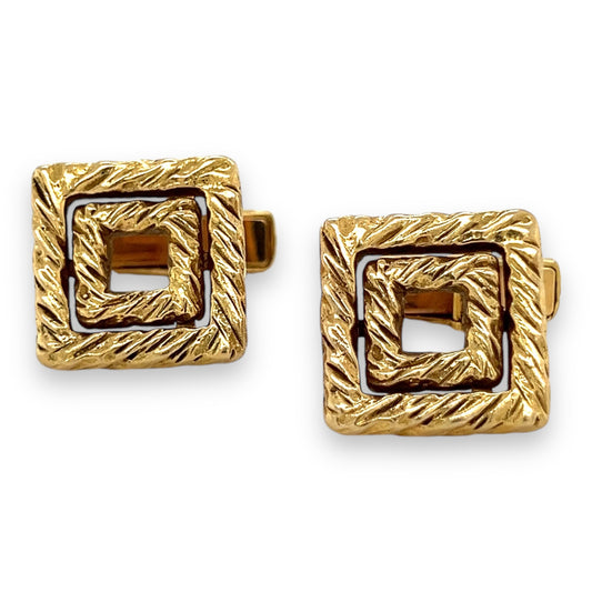 1970's 18ct Gold Square Cufflinks