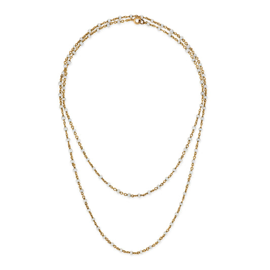 Antique Natural Pearl Necklace, French - Wildsmith Jewellery