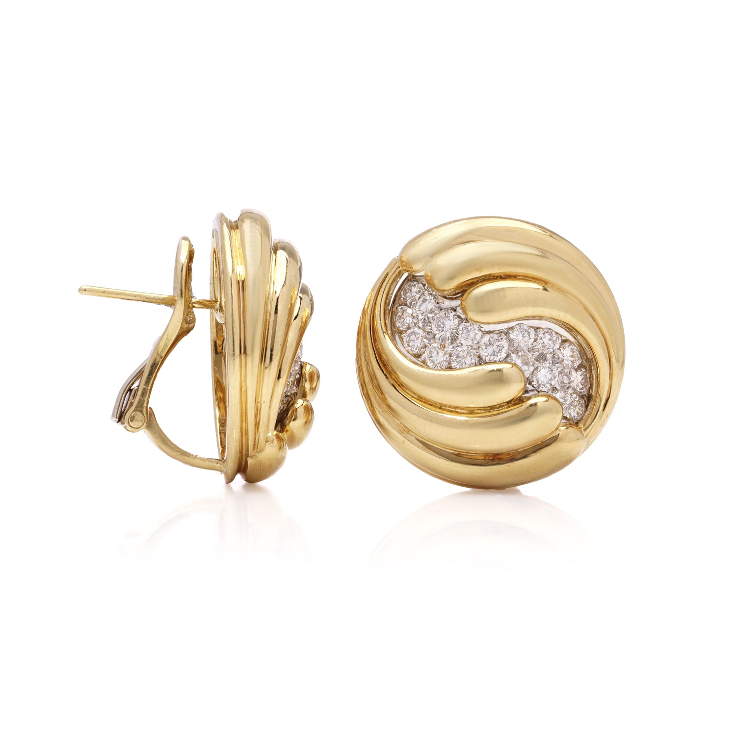 18ct Gold & Diamond Earrings