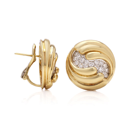 18ct Gold & Diamond Earrings - Wildsmith Jewellery
