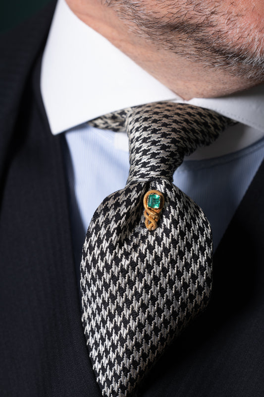 Antique Emerald & 18ct Gold Snake Stickpin - Wildsmith Jewellery