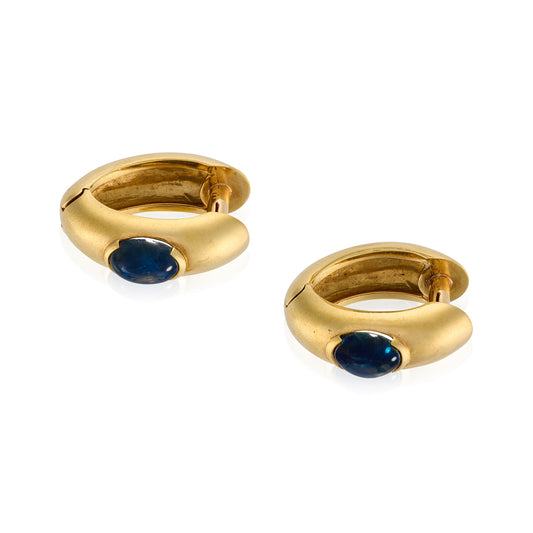 18ct Gold & Sapphire Cufflinks by Boucheron