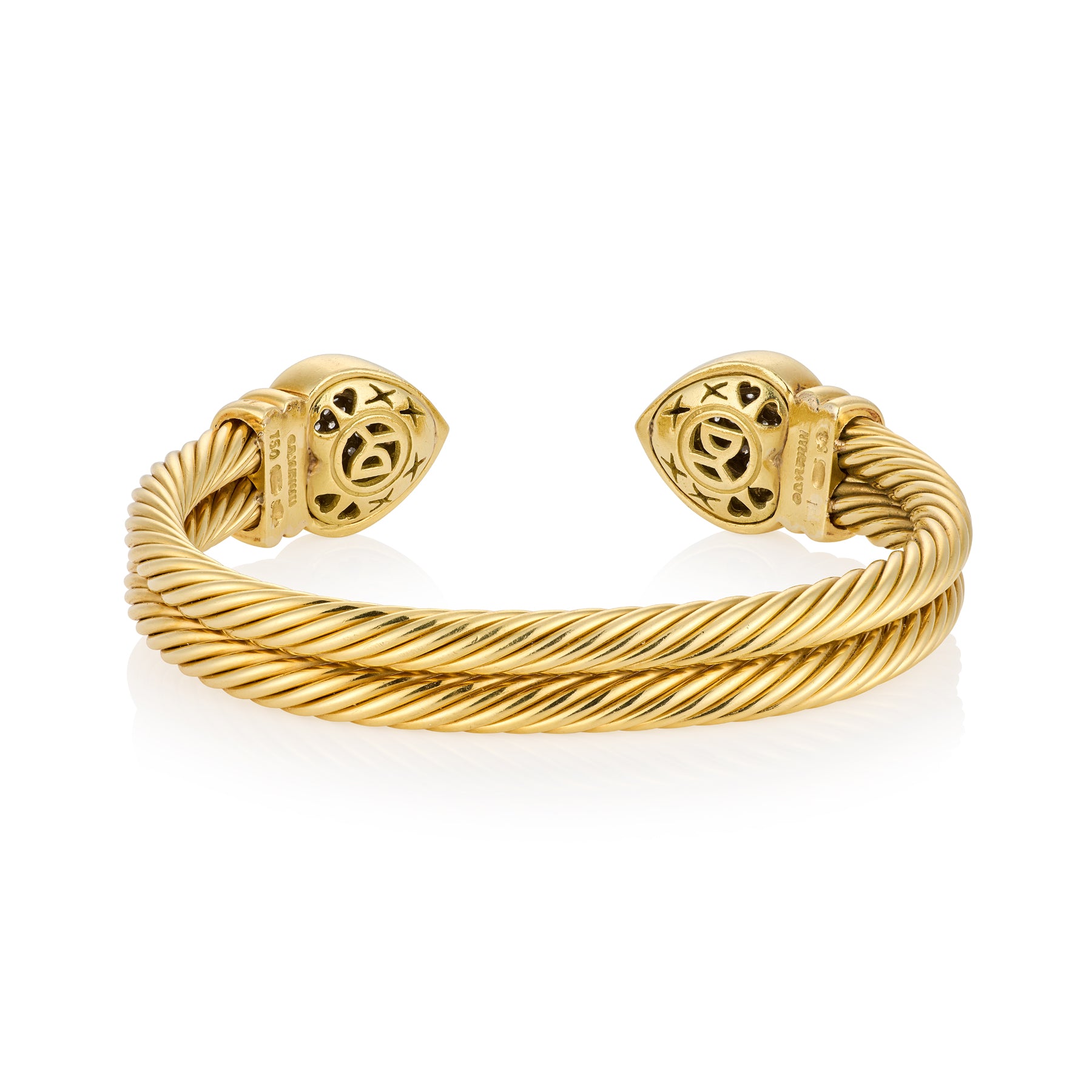 David Yurman Diamond Heart Cuff Bracelet - Wildsmith Jewellery
