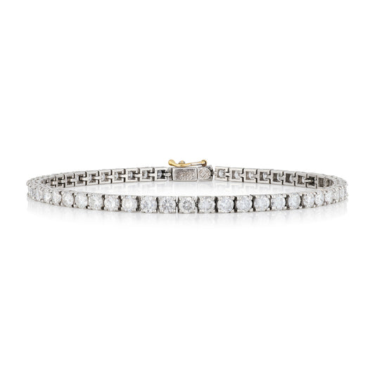 6.9ct Diamond Tennis Bracelet, Platinum - Wildsmith Jewellery