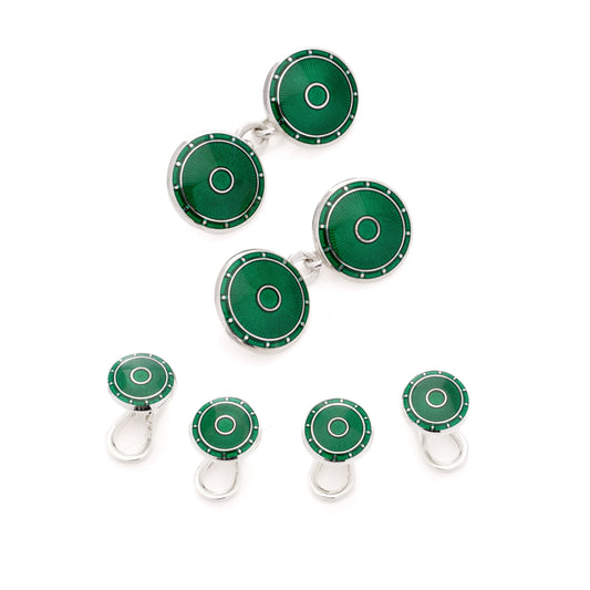 Green Enamel Dress Set - Wildsmith Jewellery