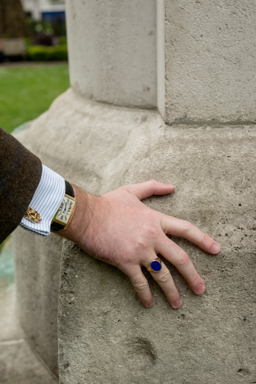 Lapis Lazuli Signet Ring, 14ct - Wildsmith Jewellery