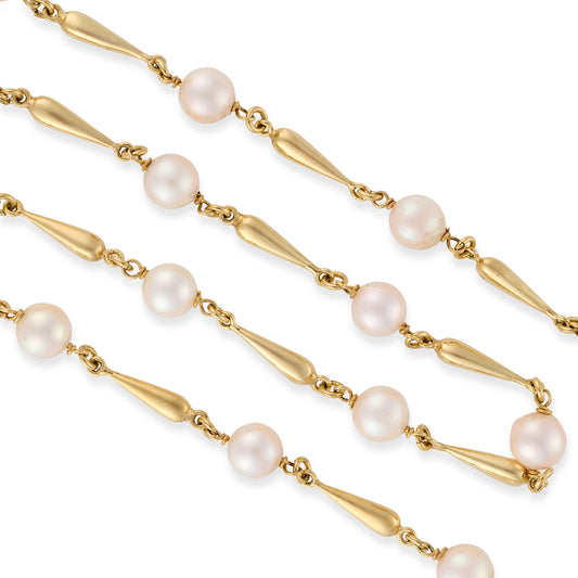 18ct Gold & Pearl Necklace - Wildsmith Jewellery