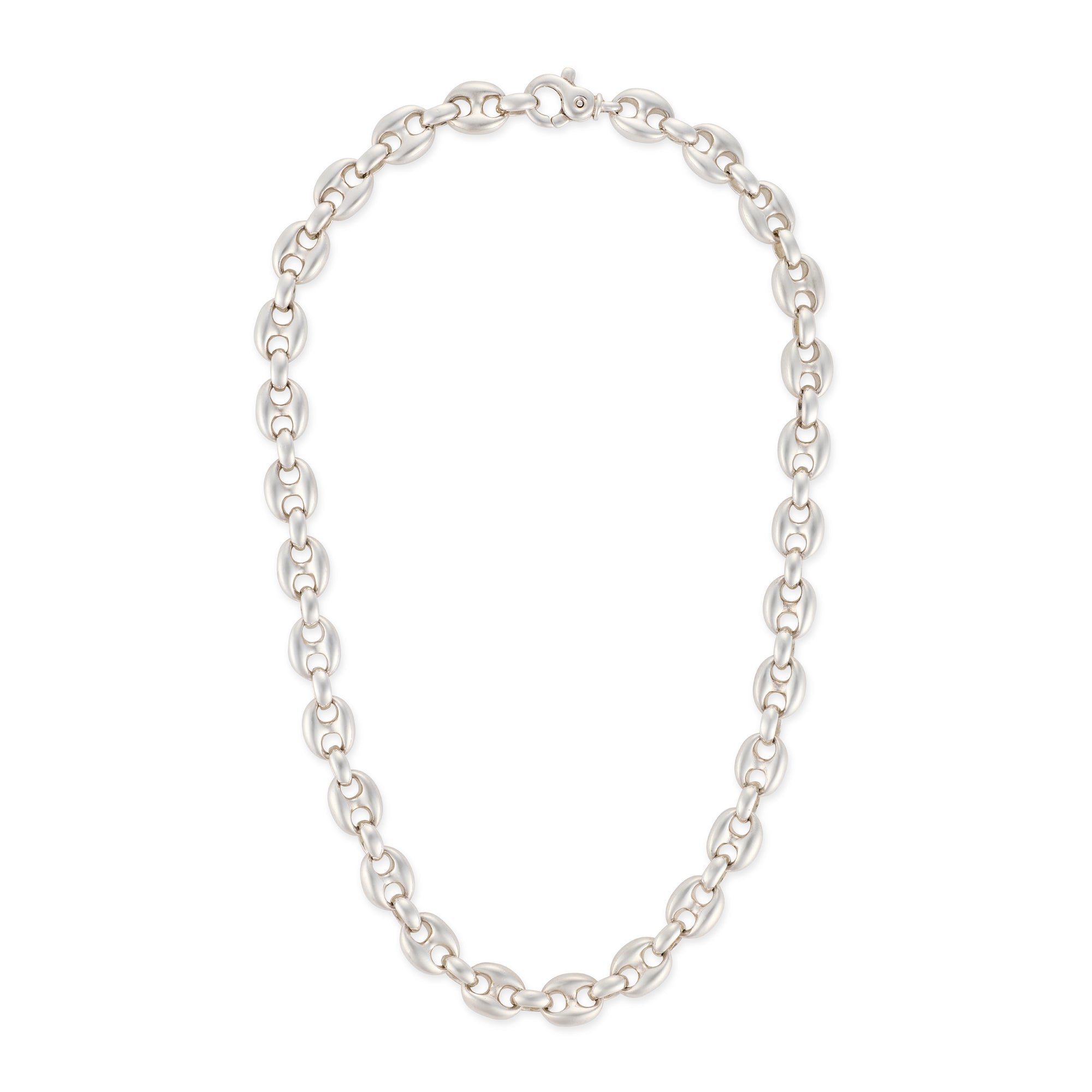 Solid Silver Ship Link Necklace - Wildsmith Jewellery