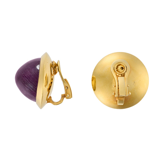 Vintage Ruby & 18ct Gold Earrings - Wildsmith Jewellery