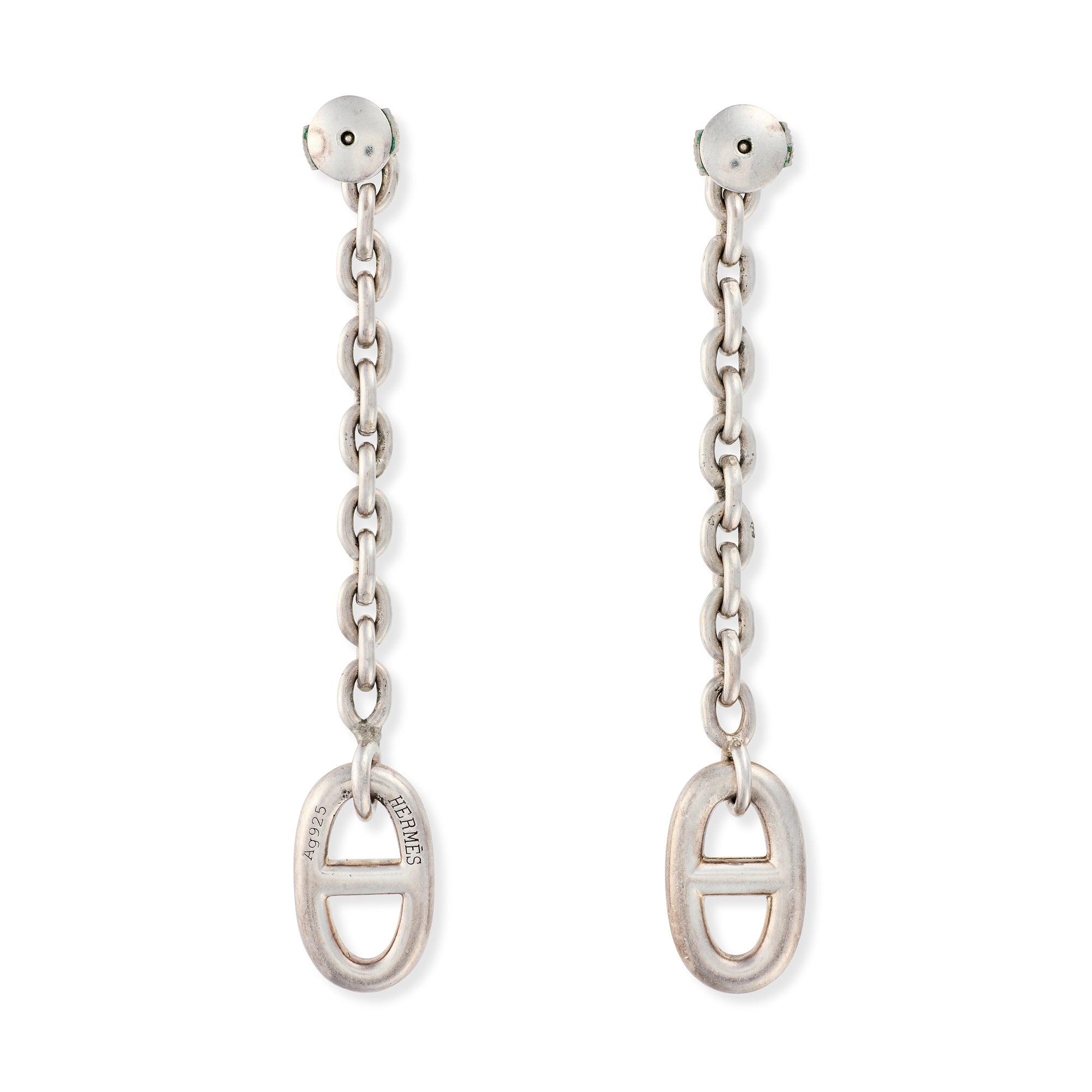 Hermès Chaîne D'ancre Farandole Silver Earrings