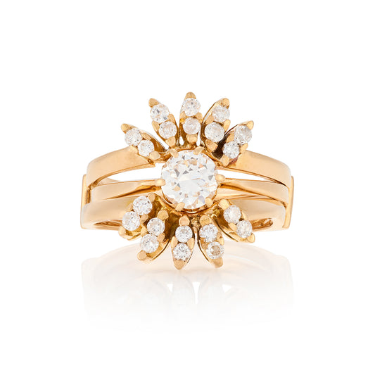 Diamond Solitaire Ring & Diamond Jacket