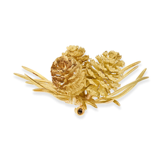Hermes Paris, Vintage Pine Cone Brooch