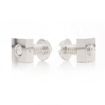 Sterling Silver Nut & Bolt Cufflinks