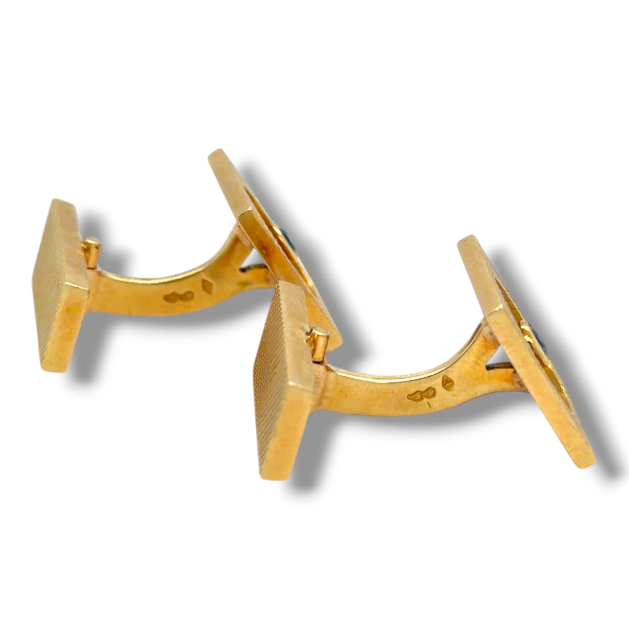 Vintage Sapphire & Gold Cufflinks by Mellerio