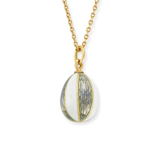 Vintage Enamel Egg Pendant
