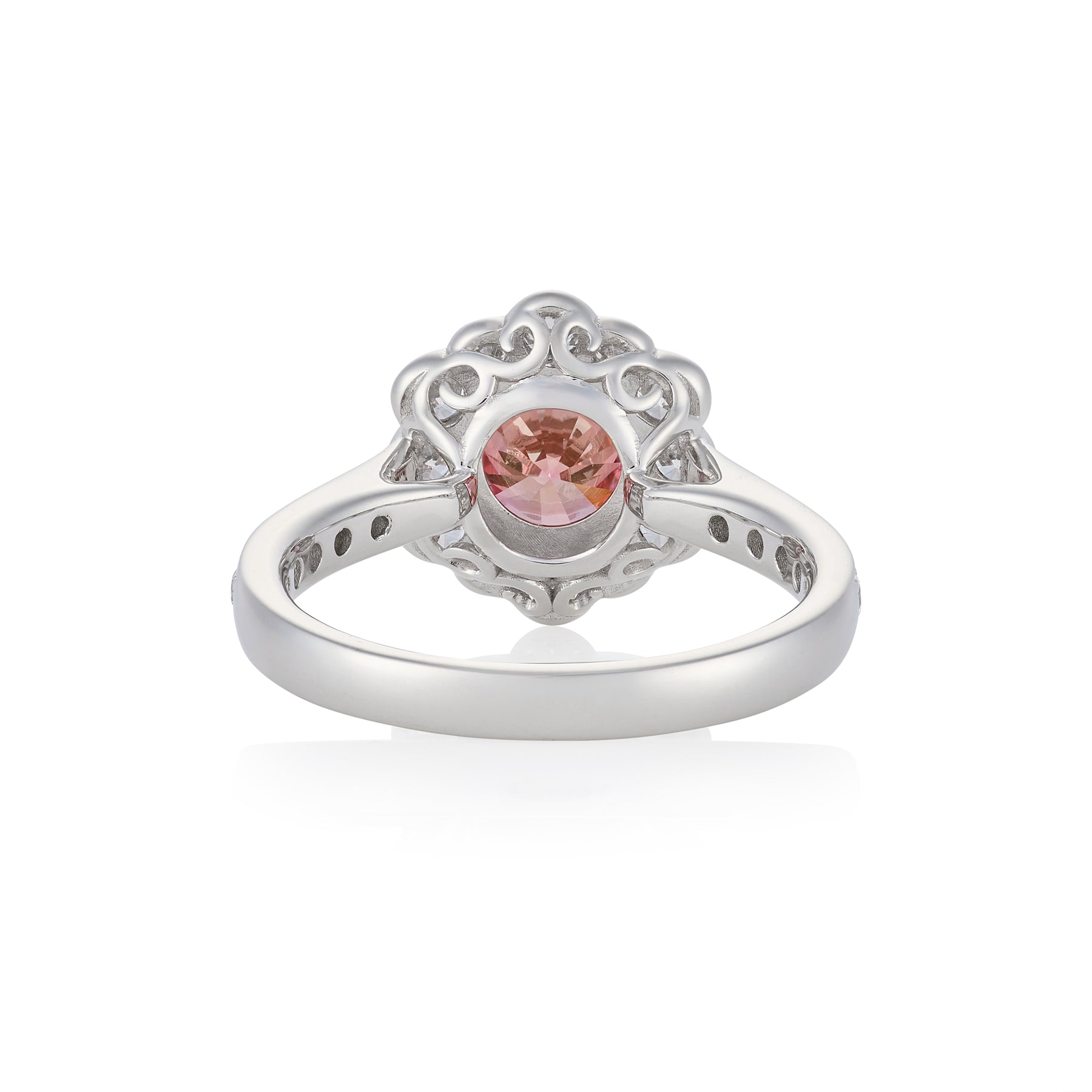 1.12ct GIA Certified Pink Diamond Cluster Ring - Wildsmith Jewellery