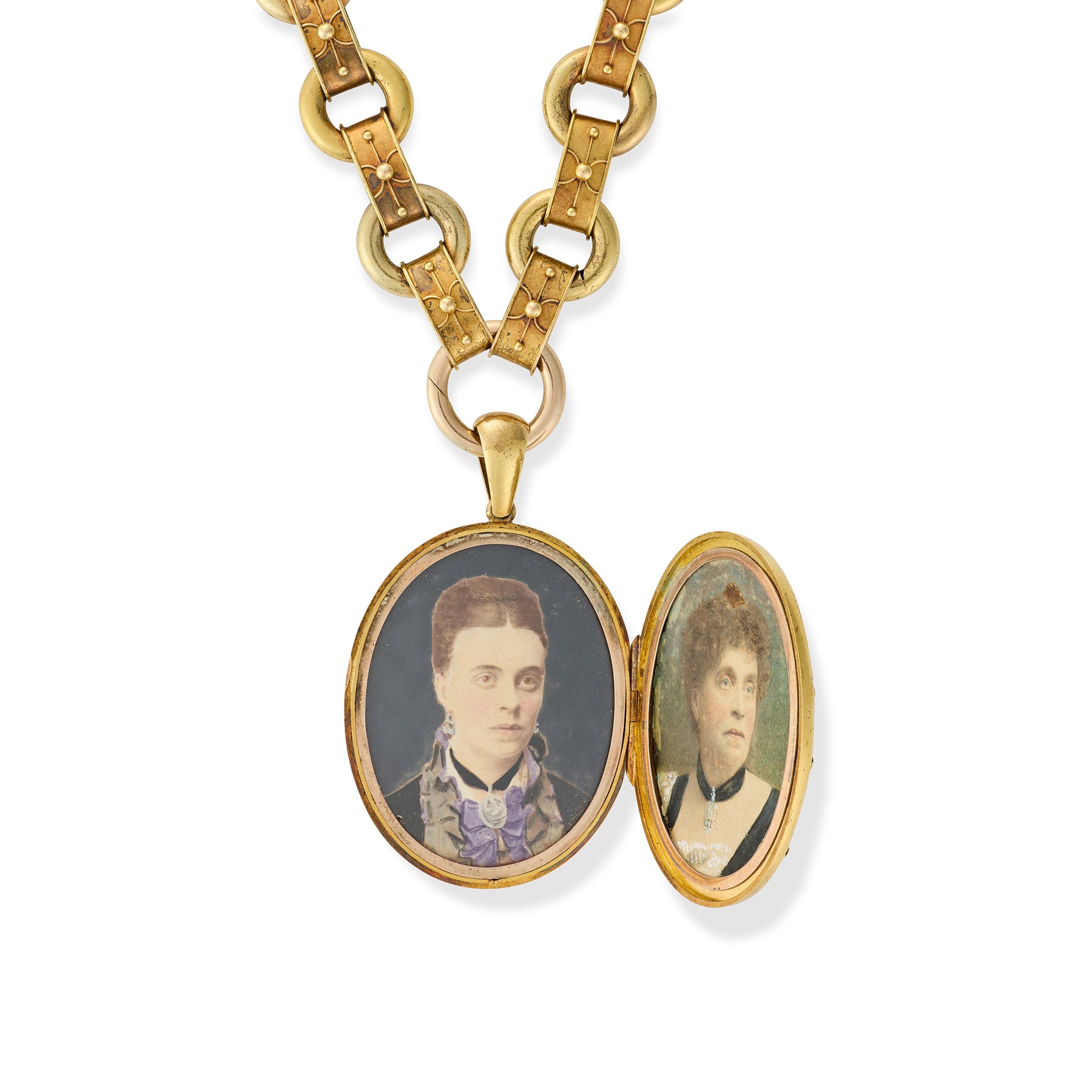 15ct Gold Victorian Necklace & Locket - Wildsmith Jewellery