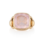 18ct Rose Gold, Rose Quartz & Diamond Ring by Poiray