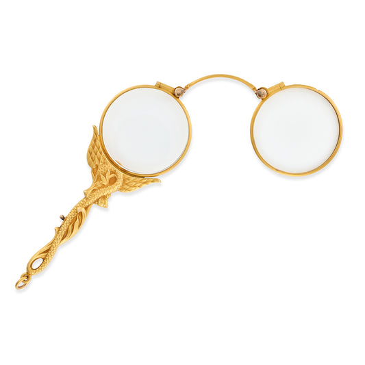 Art Nouveau Dragon Lorgnette Glasses