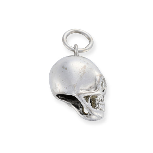18ct White Gold & Diamond Skull Pendant - Wildsmith Jewellery