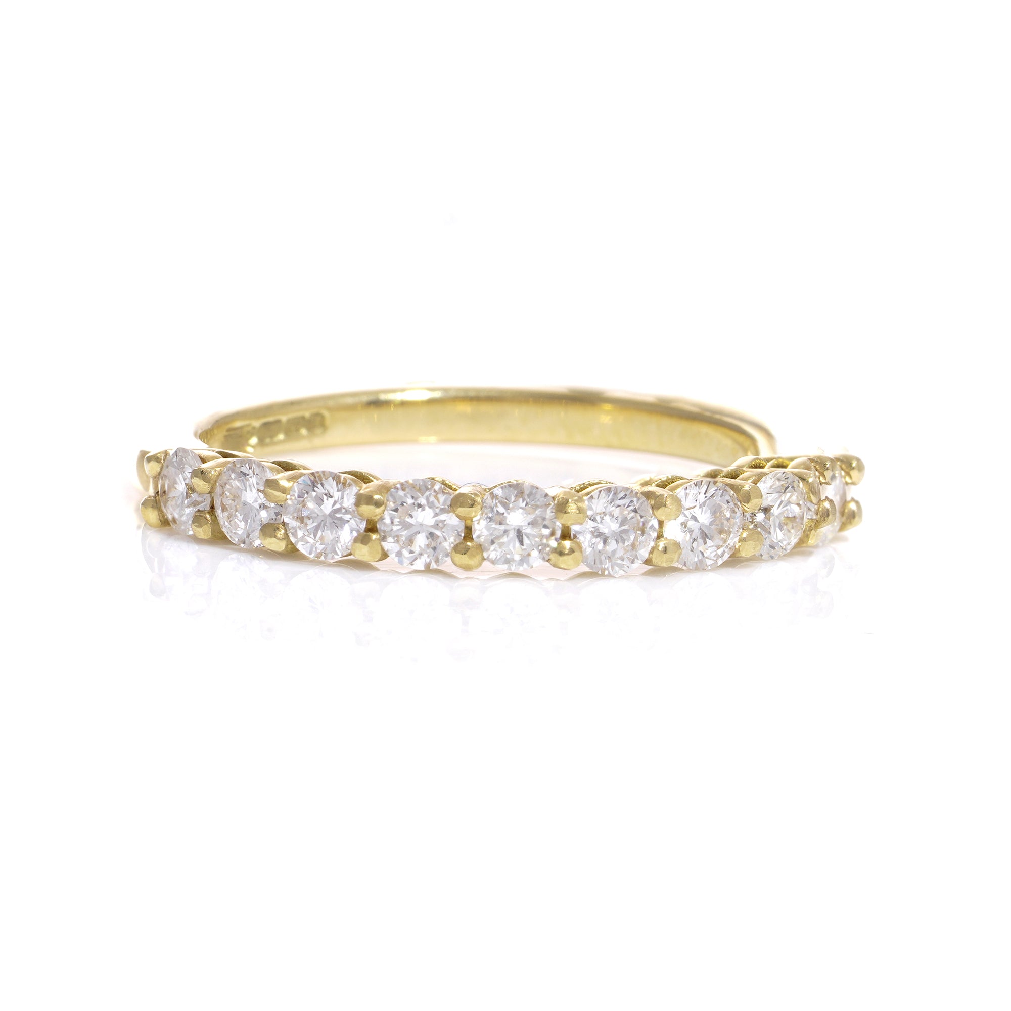 Diamond Nine Stone Ring in 18ct Yellow Gold - Wildsmith Jewellery