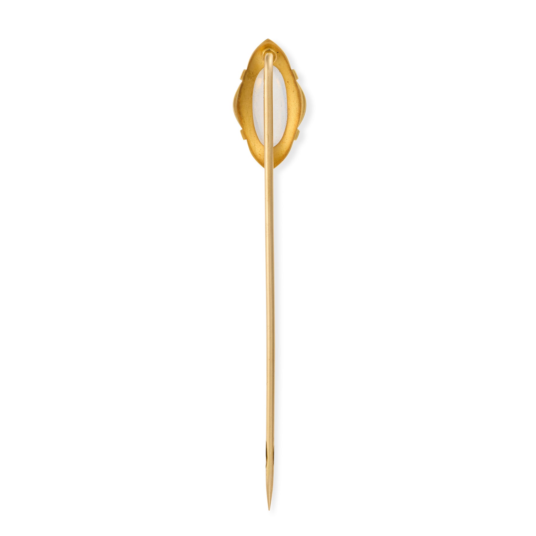 Art Nouveau Moonstone & Enamel Stickpin
