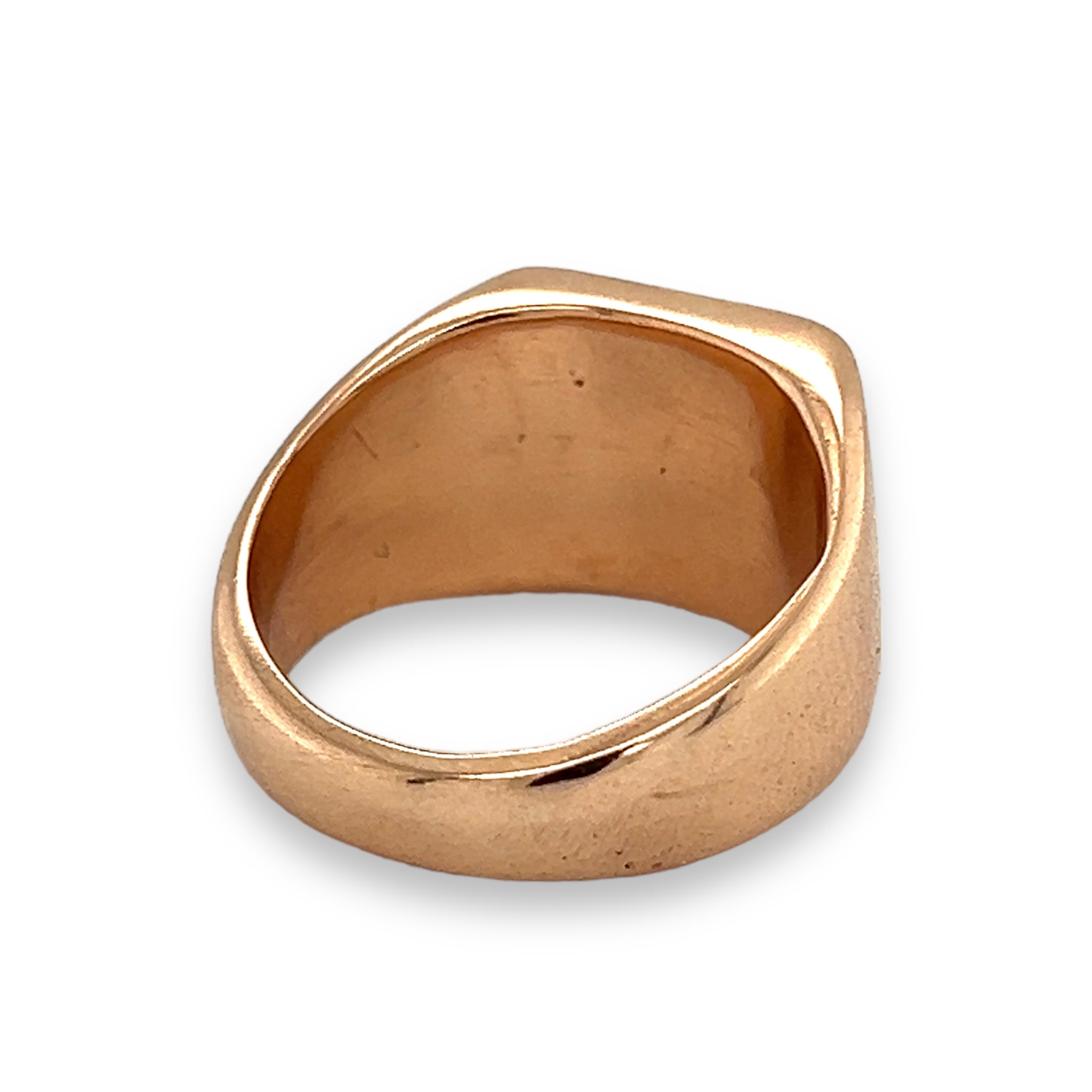 Vintage 18ct Rose Gold Signet Ring - Wildsmith Jewellery