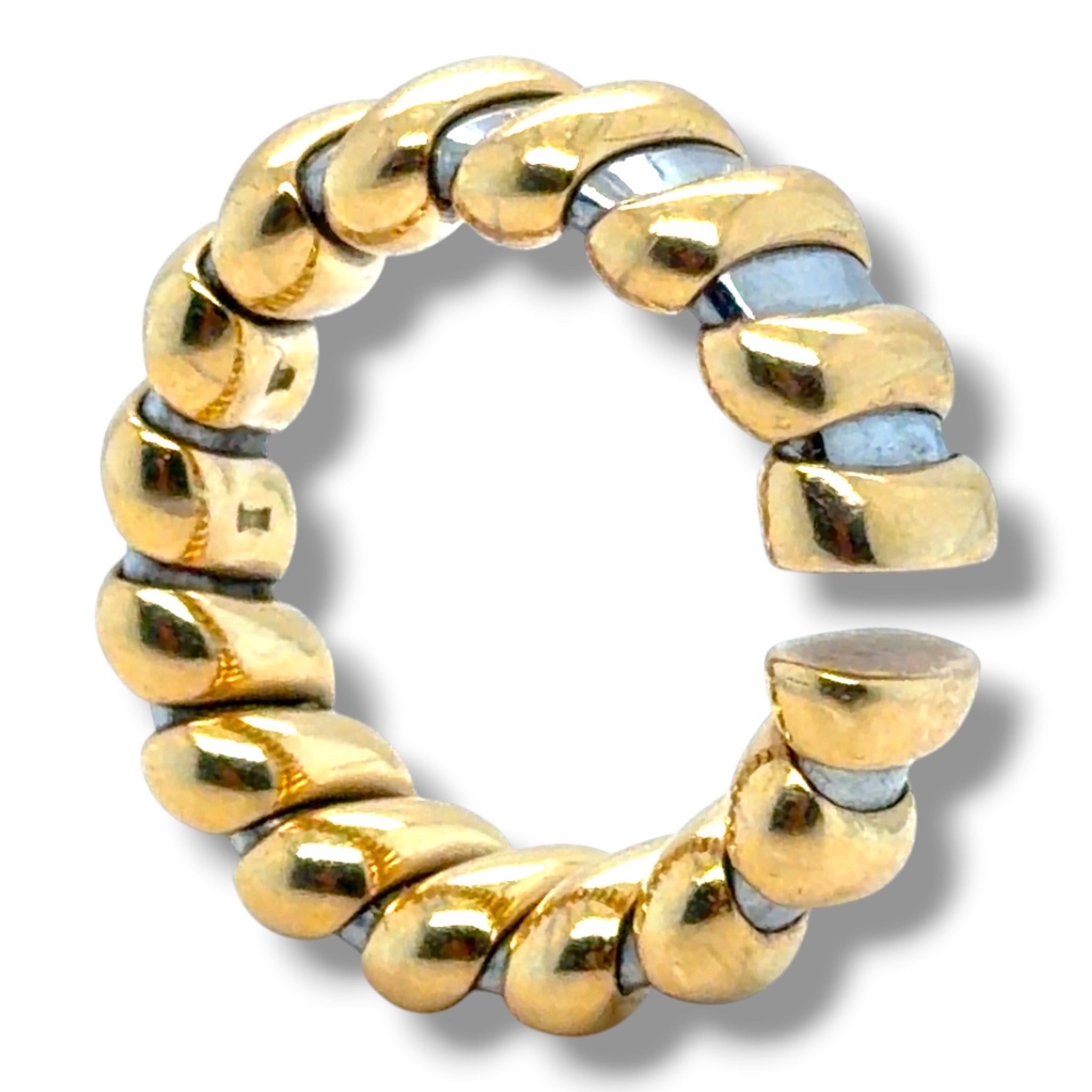 Vintage Bvlgari 18ct Gold & Steel Ring