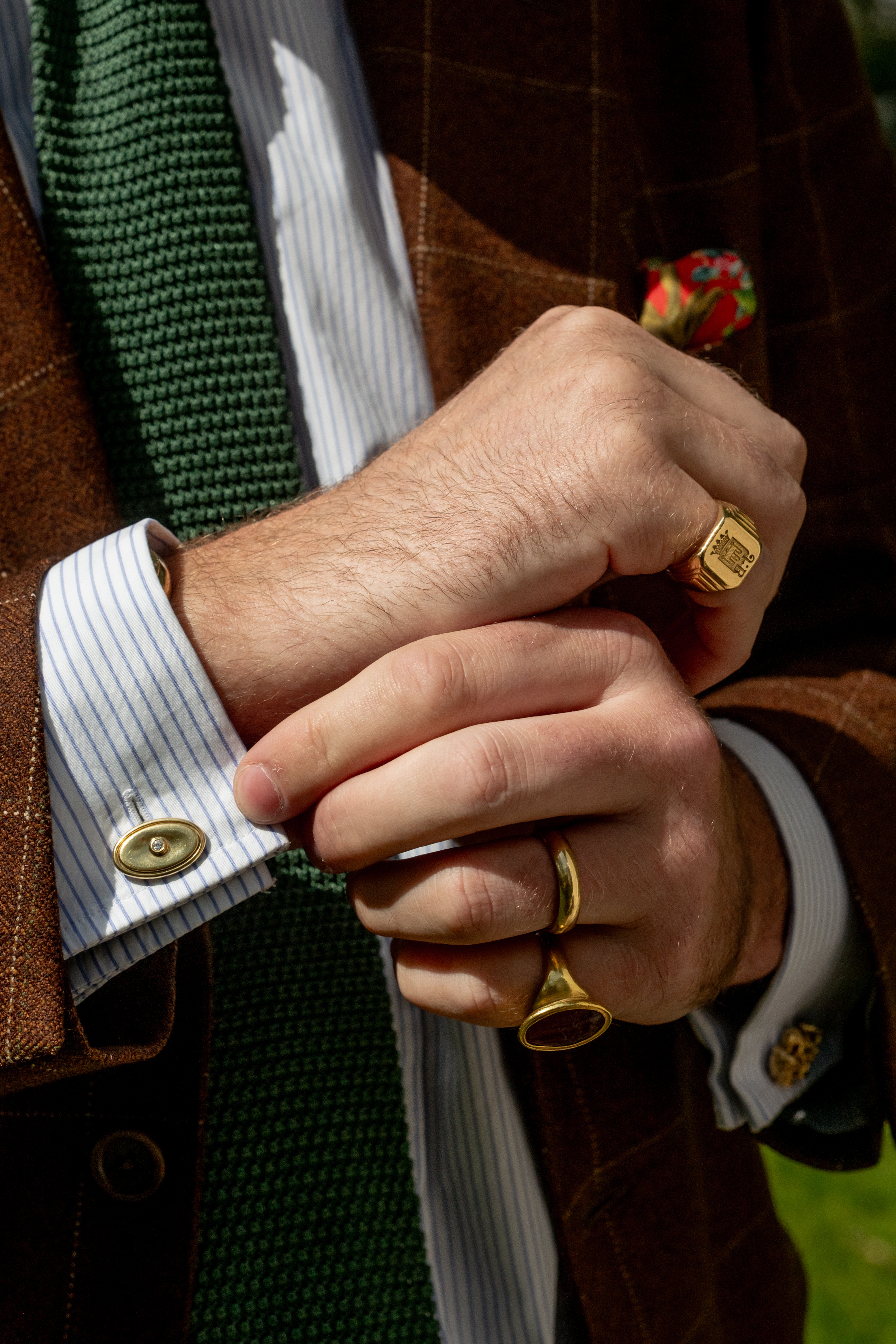 Gold & Diamond Cufflinks by Alfred Dunhill