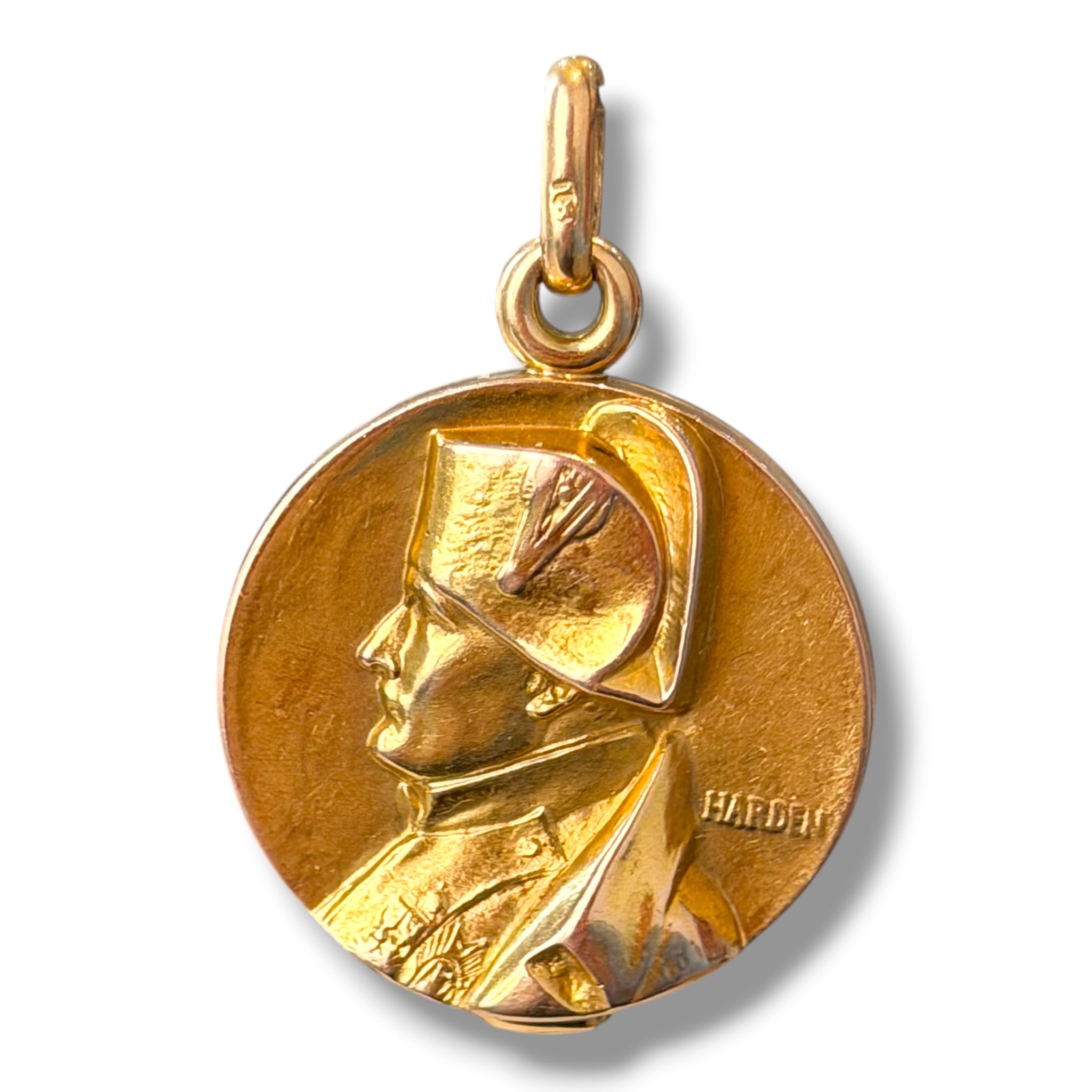 18ct Napoleon Bonaparte Military Locket Pendant - Wildsmith Jewellery