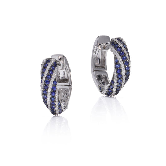 Sapphire and Diamond Earrings - Wildsmith Jewellery