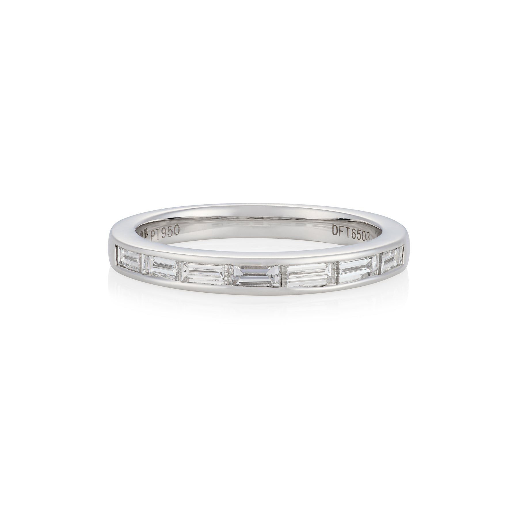 0.55ct Baguette Diamond Platinum Ring - Wildsmith Jewellery