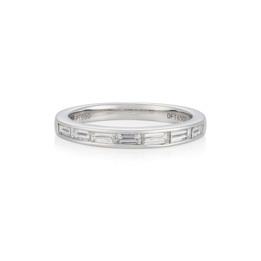 0.55ct Baguette Diamond Platinum Ring - Wildsmith Jewellery