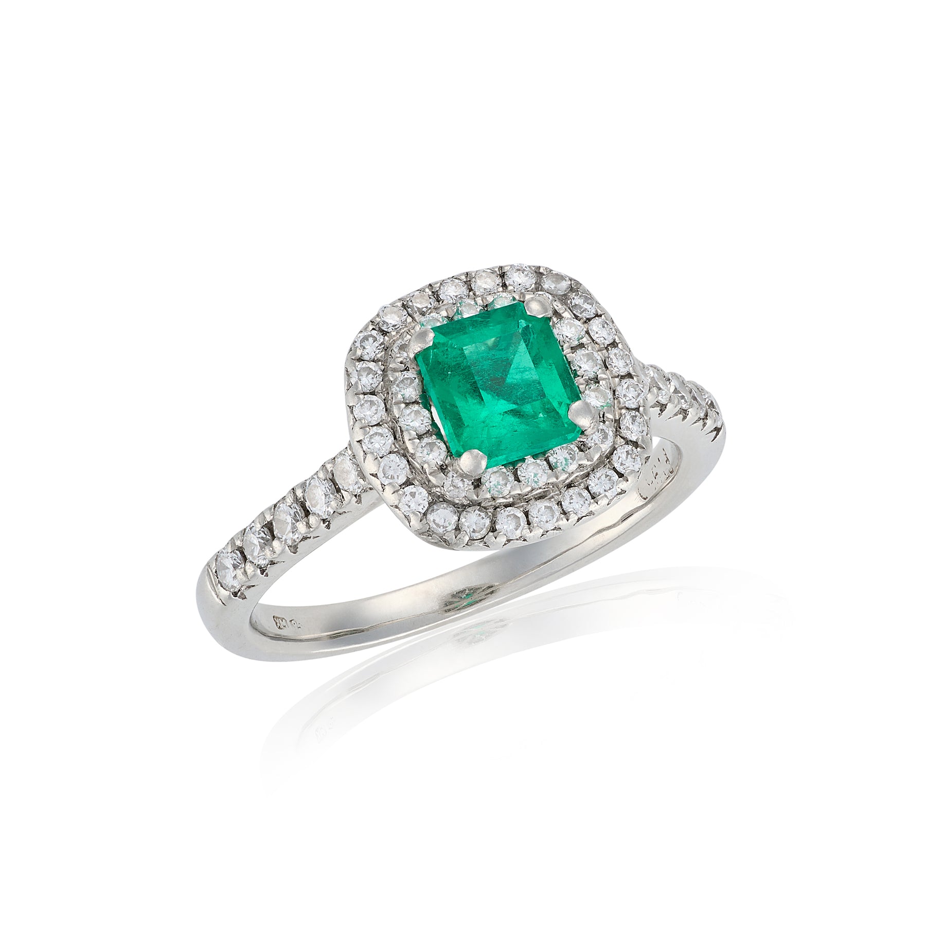 Colombian Emerald & Diamond Ring - Wildsmith Jewellery