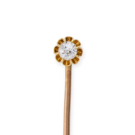 Old Cut Diamond Stickpin