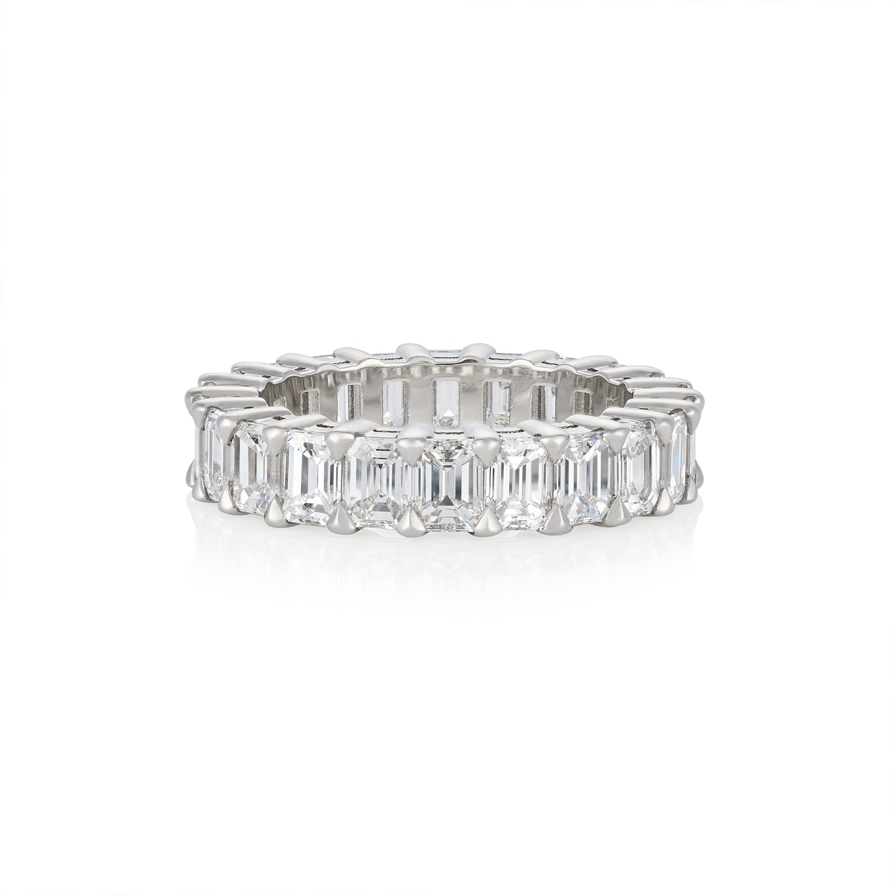 4.81ct Emerald Cut Diamond Eternity Ring - Wildsmith Jewellery