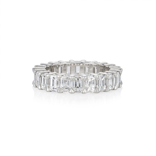4.81ct Emerald Cut Diamond Eternity Ring - Wildsmith Jewellery