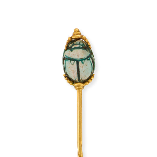 Grand Tour Turquoise Scarab Stickpin
