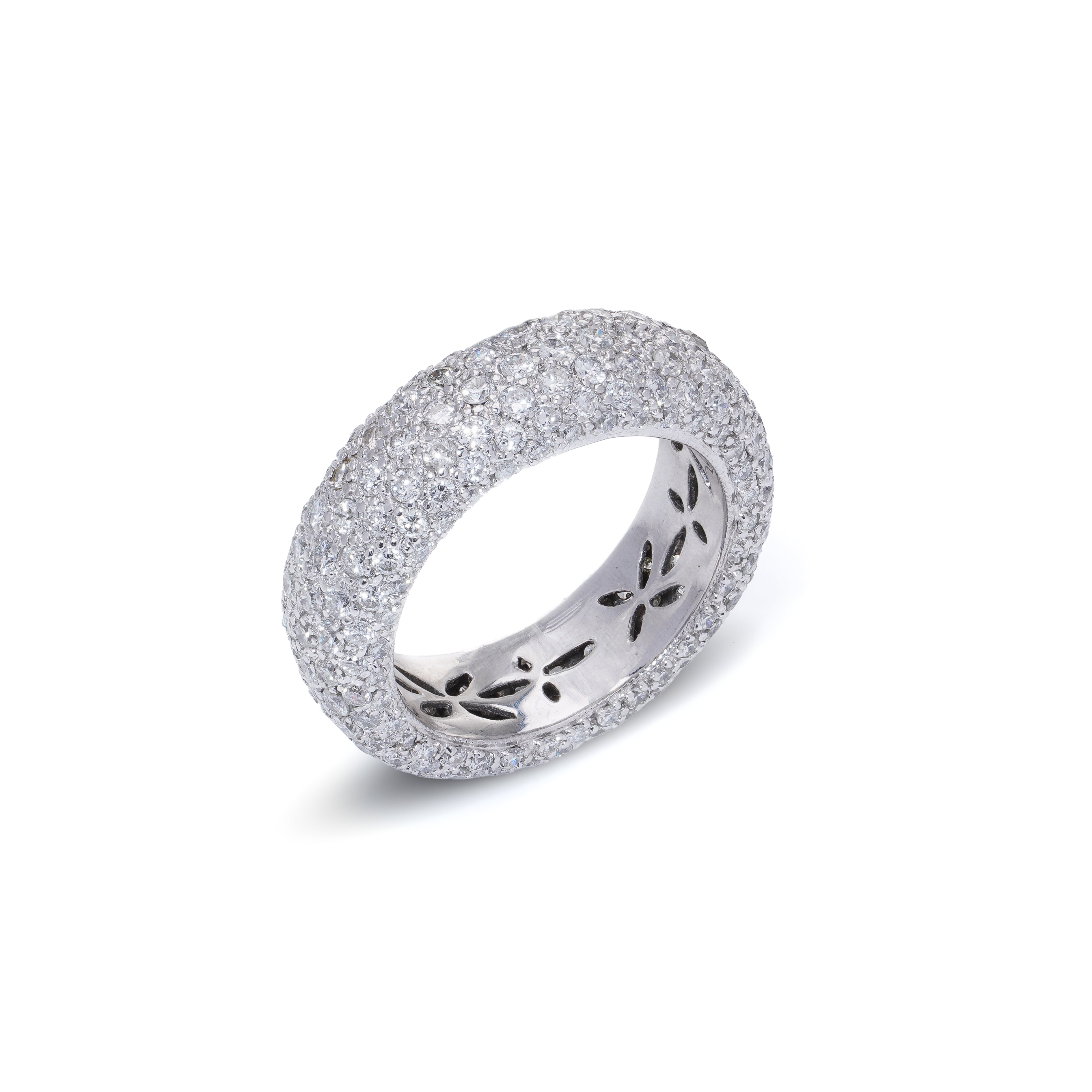 Pavé Diamond Ring, 4.5 Carats