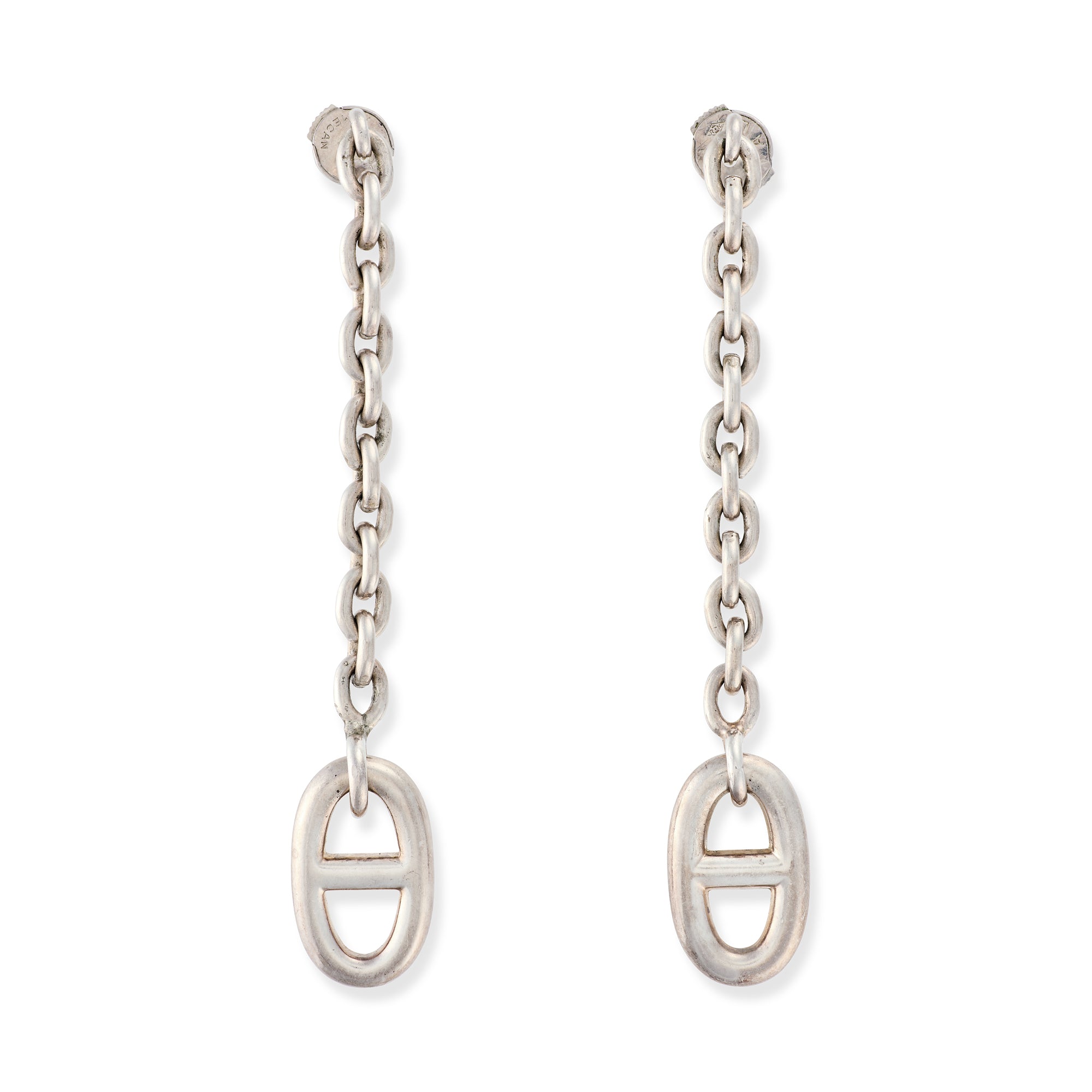 Hermès Chaîne D'ancre Farandole Silver Earrings