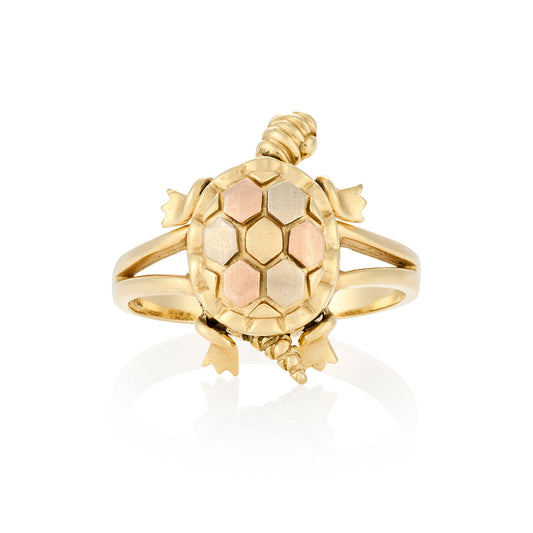 Vintage 14ct Gold Turtle Ring