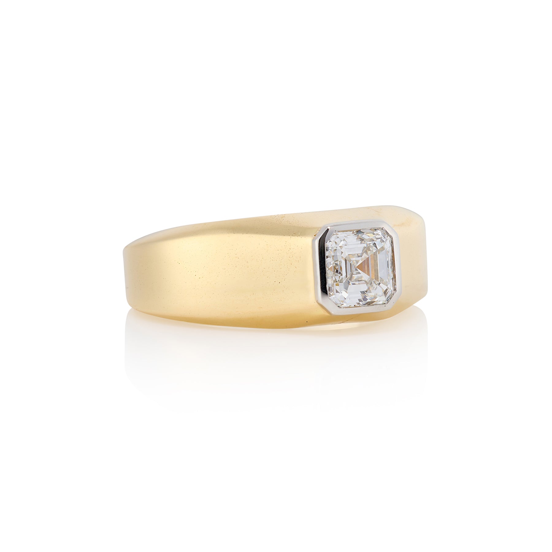 Asscher Cut Diamond Solitaire Ring, GIA Certified