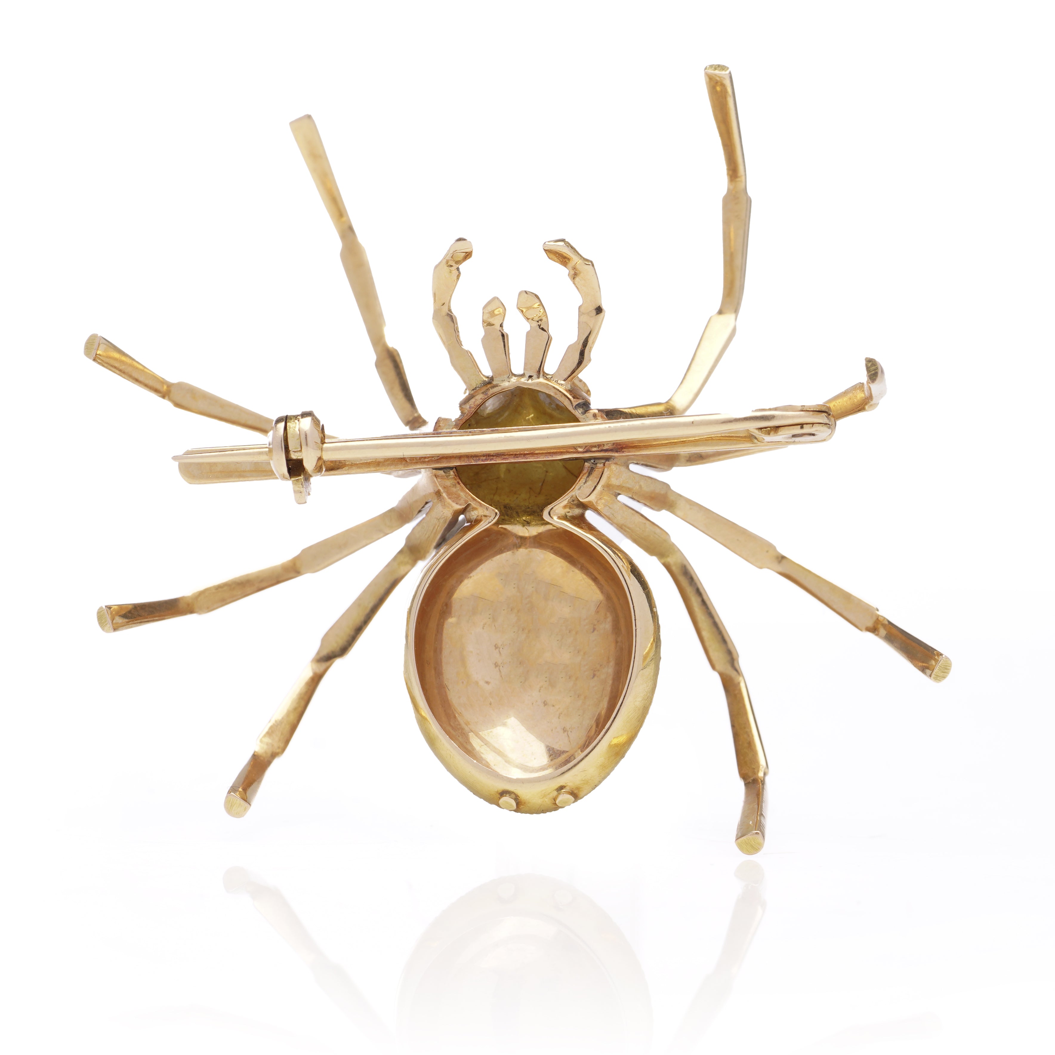 Gold Spider Brooch - Wildsmith Jewellery