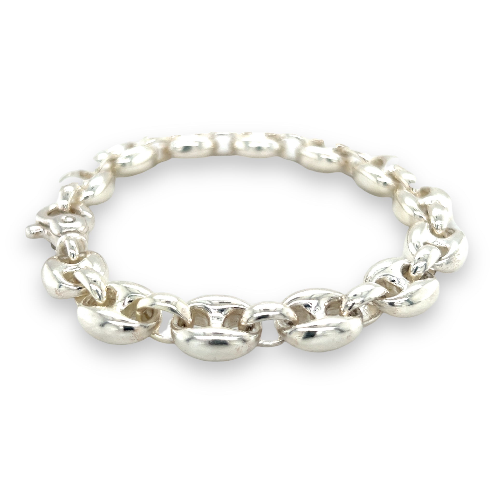 Solid Silver Ship Link Bracelet - Wildsmith Jewellery