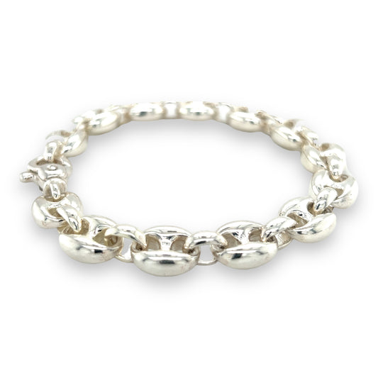 Solid Silver Ship Link Bracelet - Wildsmith Jewellery
