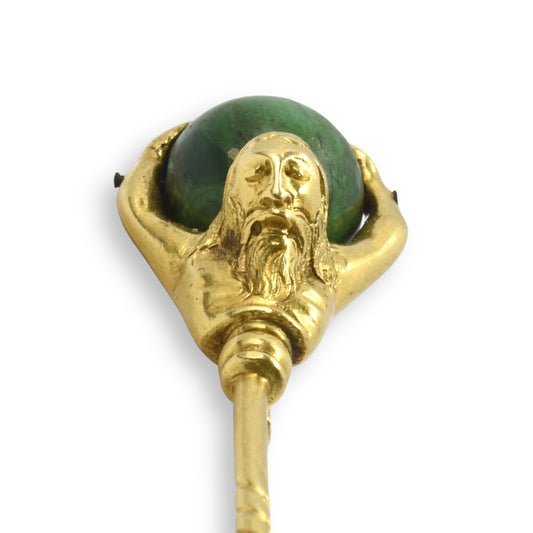19th Century Stickpin of Atlas - Wildsmith Jewellery
