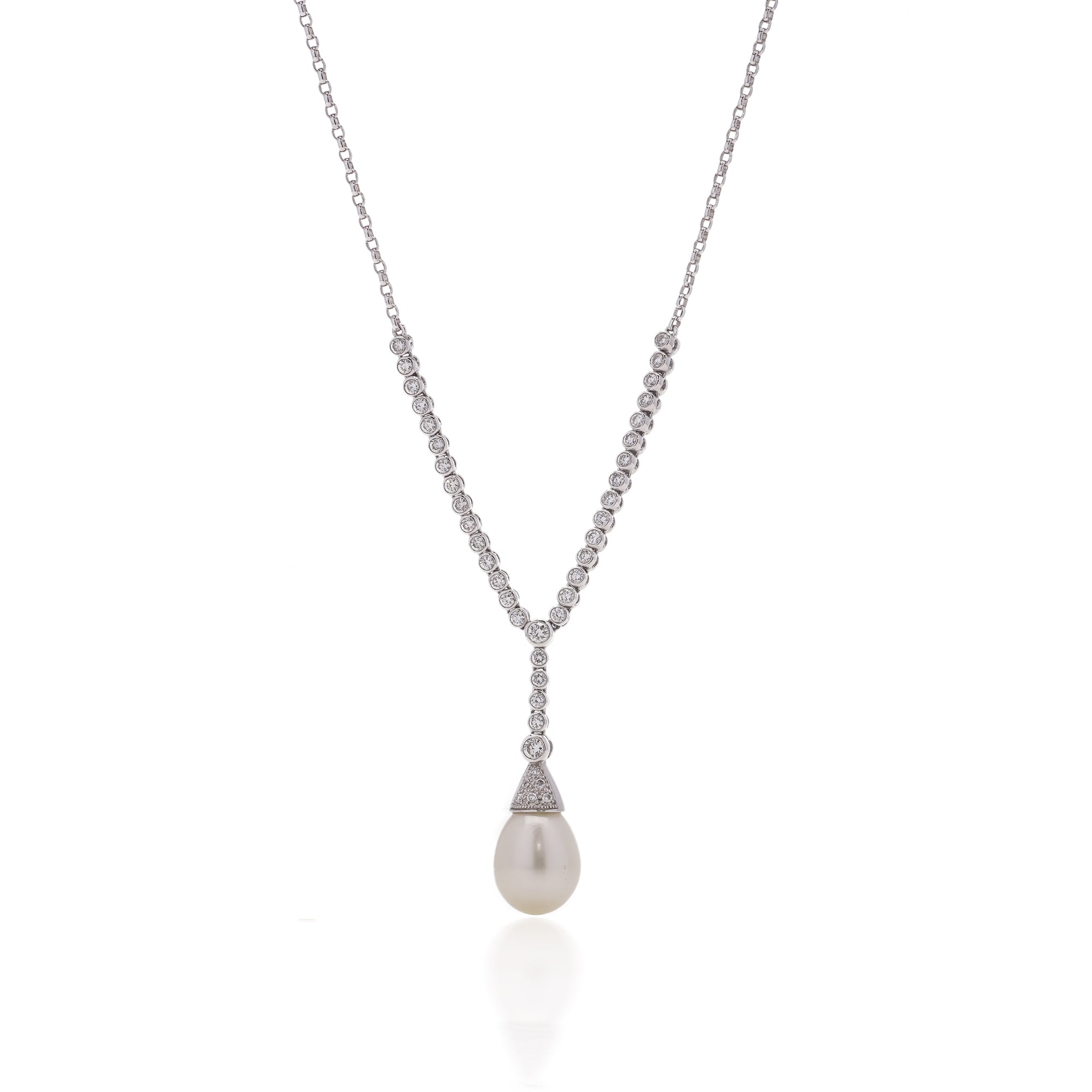 Pearl & Diamond Necklace - Wildsmith Jewellery