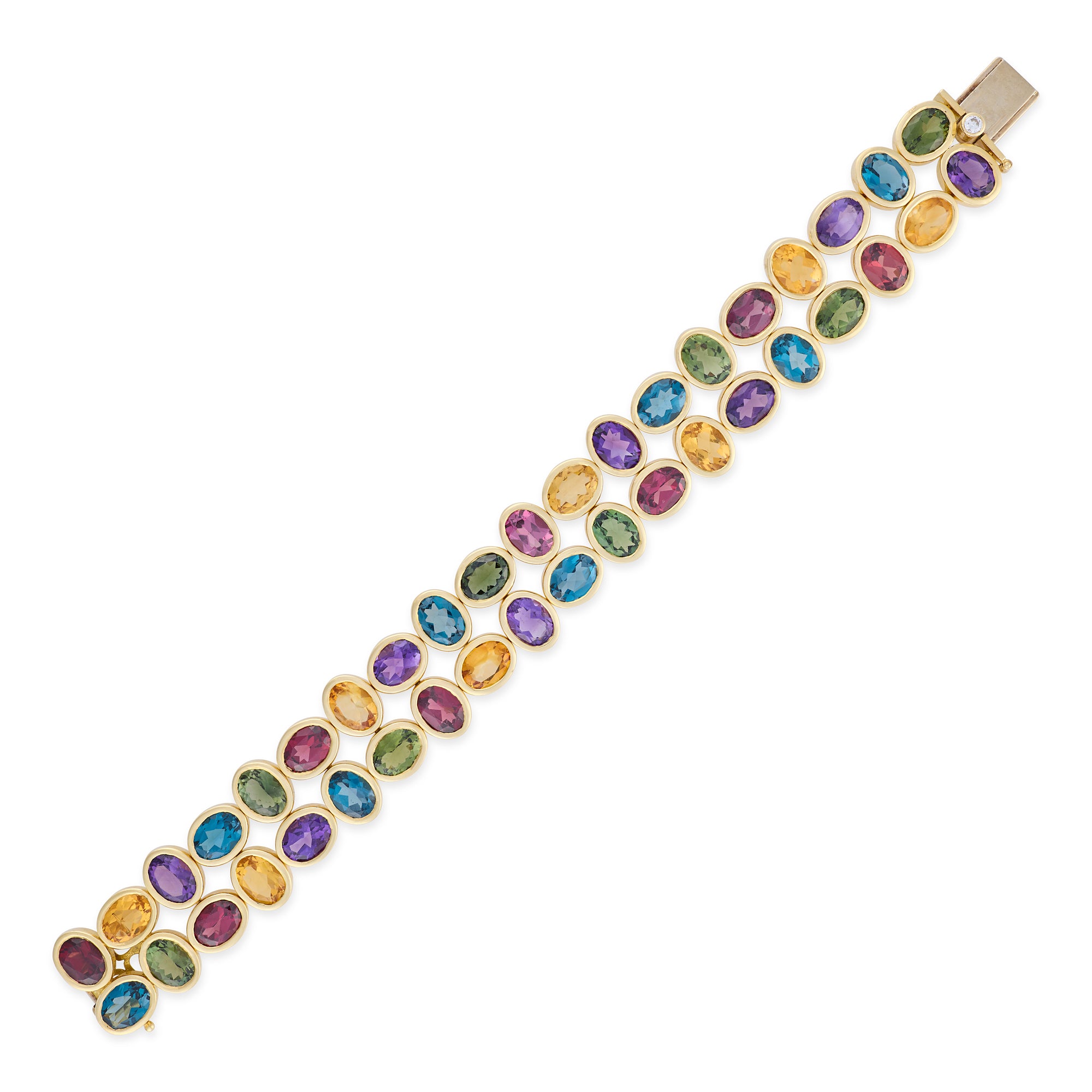 18ct Gold Multi-gem Bracelet - Wildsmith Jewellery