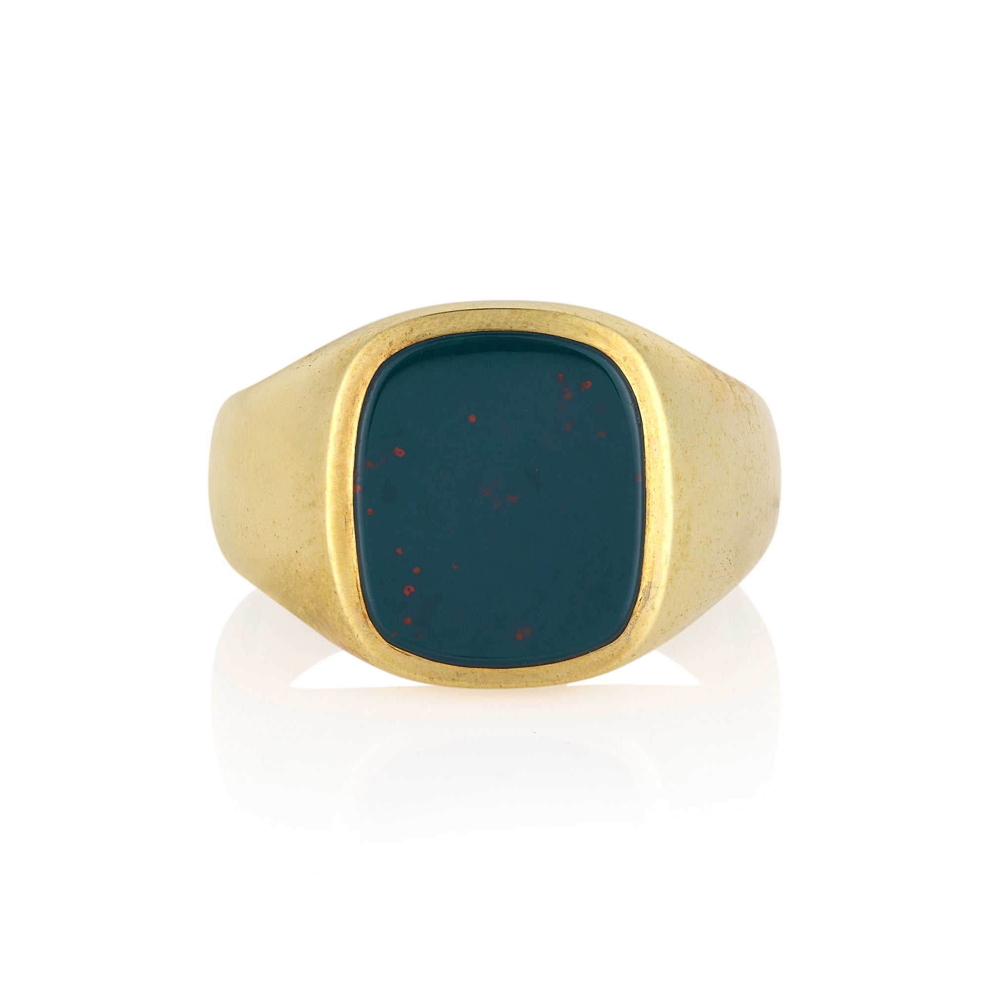 11 x 9mm Cushion Shaped Onyx Signet Ring